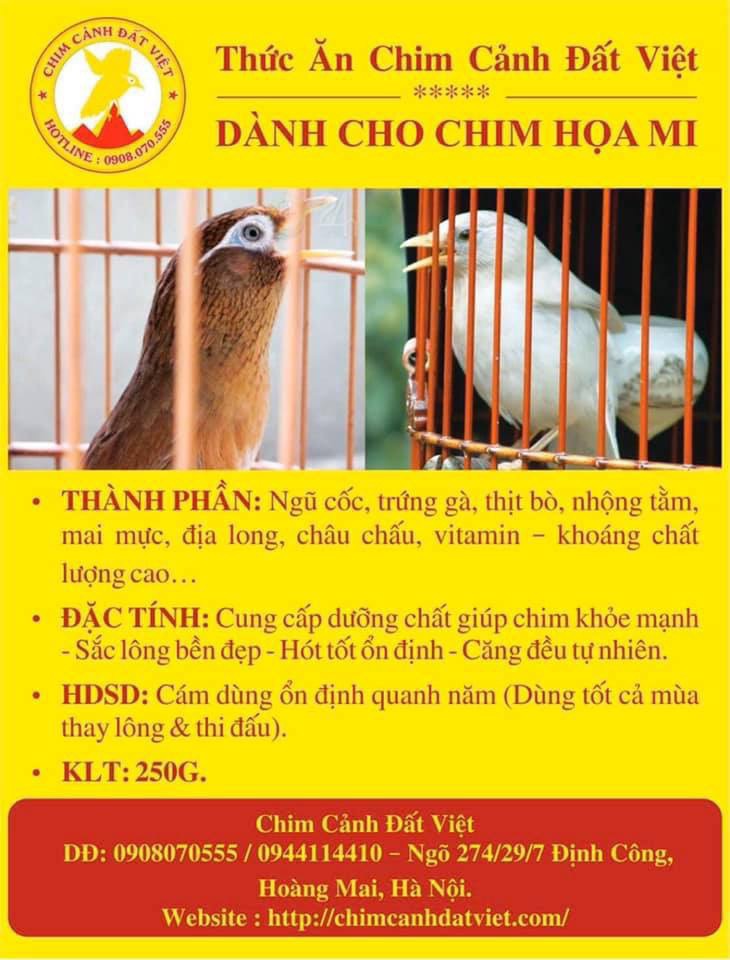 Cám Chim Họa Mi Chất Lượng Cao | Cám Chim Đất Việt